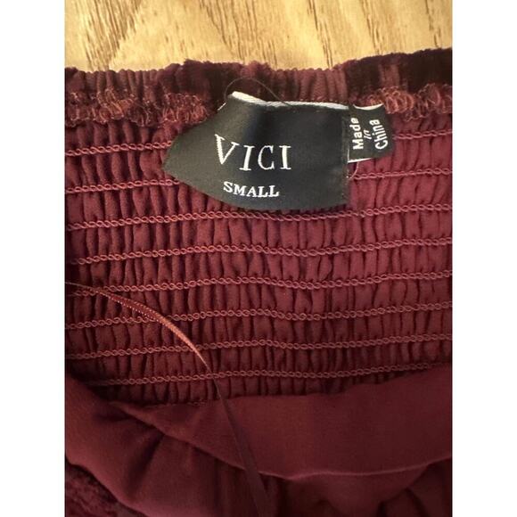 VICI dress women’s small only yours mesh burn out velvet midi dress - Picture 3 of 4